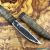 Beautiful knife with forged laminated steel blade, 100% handmade - # 19 (made in Russia)