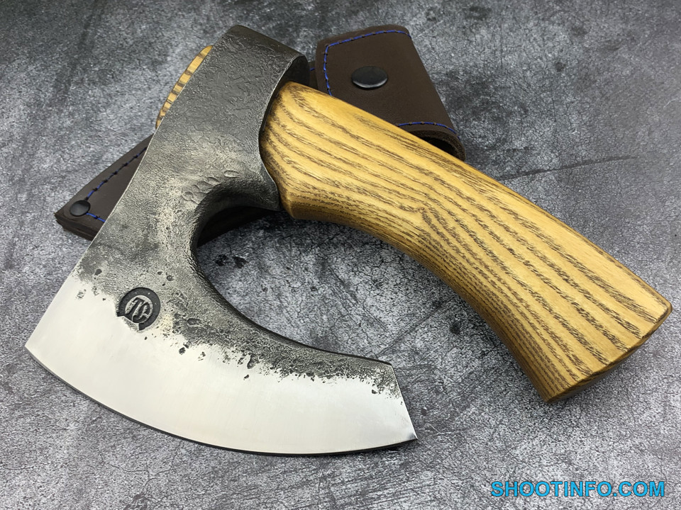 Beautiful forged axe  from a piece  of steel 100 handmade 
