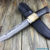 Beautiful knife with forged stainless steel blade, 100% handmade - # 102 (made in Russia)