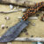 Beautiful knife with forged Damascus steel blade, 100% handmade - # 122 (made in Russia)