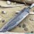 Beautiful blade for a knife made of laminated Damascus, 100% handmade - # 271 (produced in Russia)
