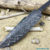 Beautiful blade for a knife made of laminated Damascus, 100% handmade - # 283 (produced in Russia)