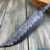Beautiful blade for a knife made of laminated Damascus, 100% handmade - # 327 (produced in Russia)