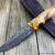 Beautiful knife with a blade made of forged Damascus steel, 100% handmade - # 168 (made in Russia)
