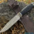 Beautiful knife with forged Damascus steel blade, 100% handmade - #211 (made in Russia)