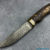 Beautiful knife with forged Damascus steel blade, 100% handmade - #254 (made in Russia)