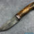 Beautiful knife with forged Damascus steel blade, 100% handmade - #255 (made in Russia)